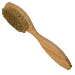 Brosse cirage poils blancs