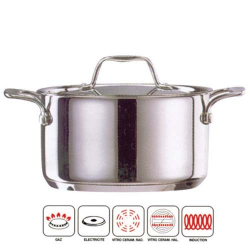 Faitout + couvercle en inox BEKA CHEF tous feux 16 cm