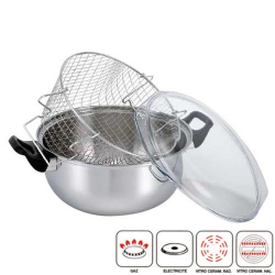 Friteuse en inox 26cm tous feux