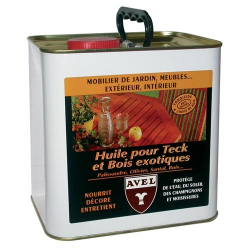 Huile pour teck/bois exotique AVEL 2.5L