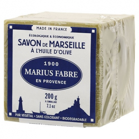 Savon Marseille huile d'olive 200g MARIUS FABRE