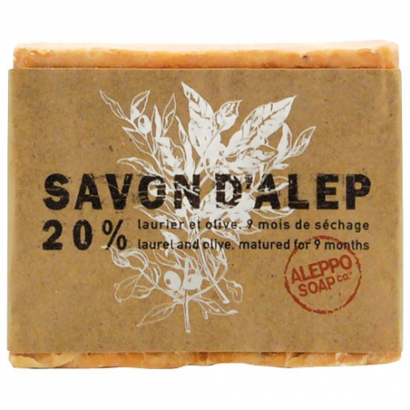 Savon d'alep 20% Laurier ALEPPO SOAP 180g