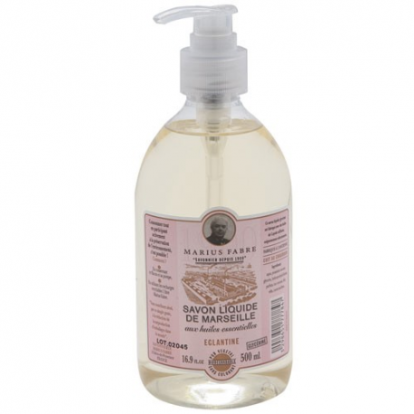 Savon de marseille liquide 500ml pompe églantine