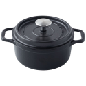 Cocotte fonte ronde 18cm NOIRE - Invicta