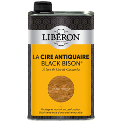 Cire black bison Liberon chêne moyen 0.5L