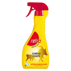 RETRO Répulsif pulvérisateur pour chiens et chats 600ml